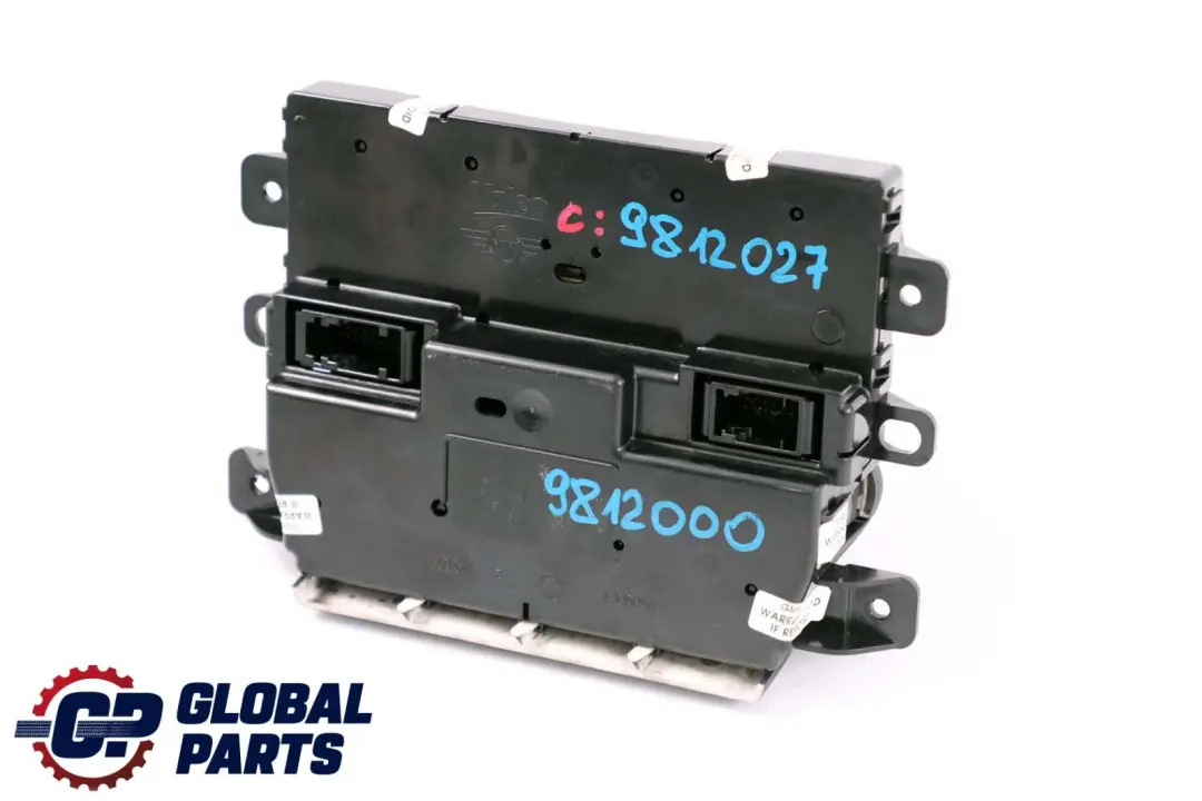 Mini Cooper R60 R61 Automatic Air Conditioning Heater Control Unit Switch - SKU 9812027 - Part number 9812027