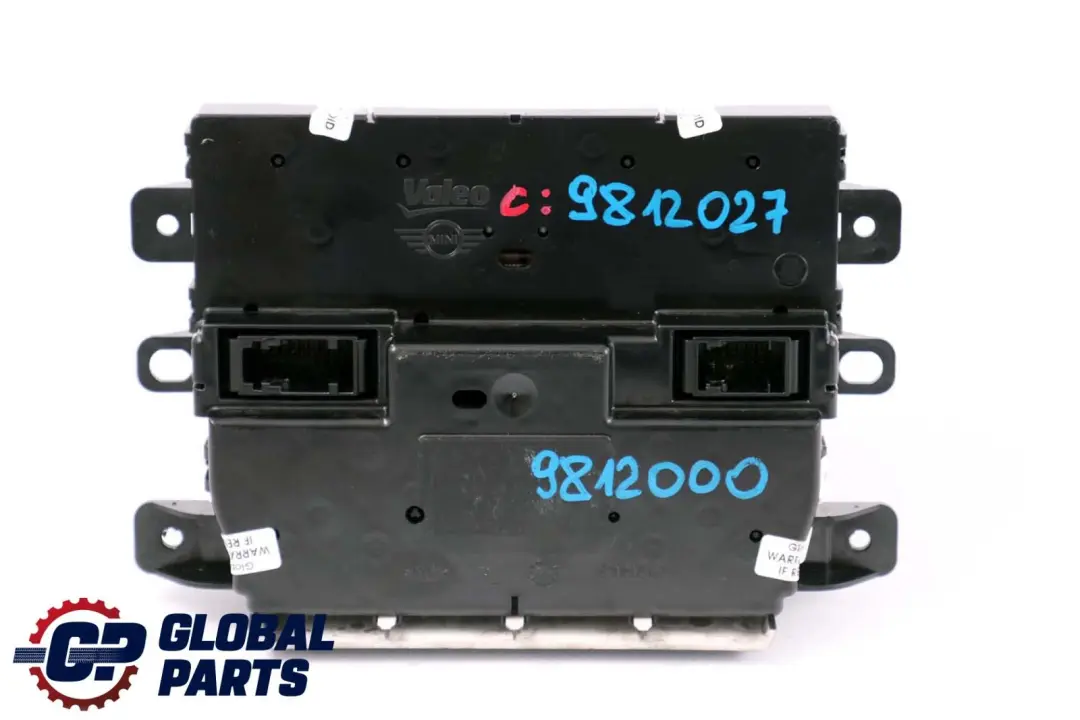 Mini Cooper R60 R61 Automatic Air Conditioning Heater Control Unit Switch - SKU 9812027 - Part number 9812027