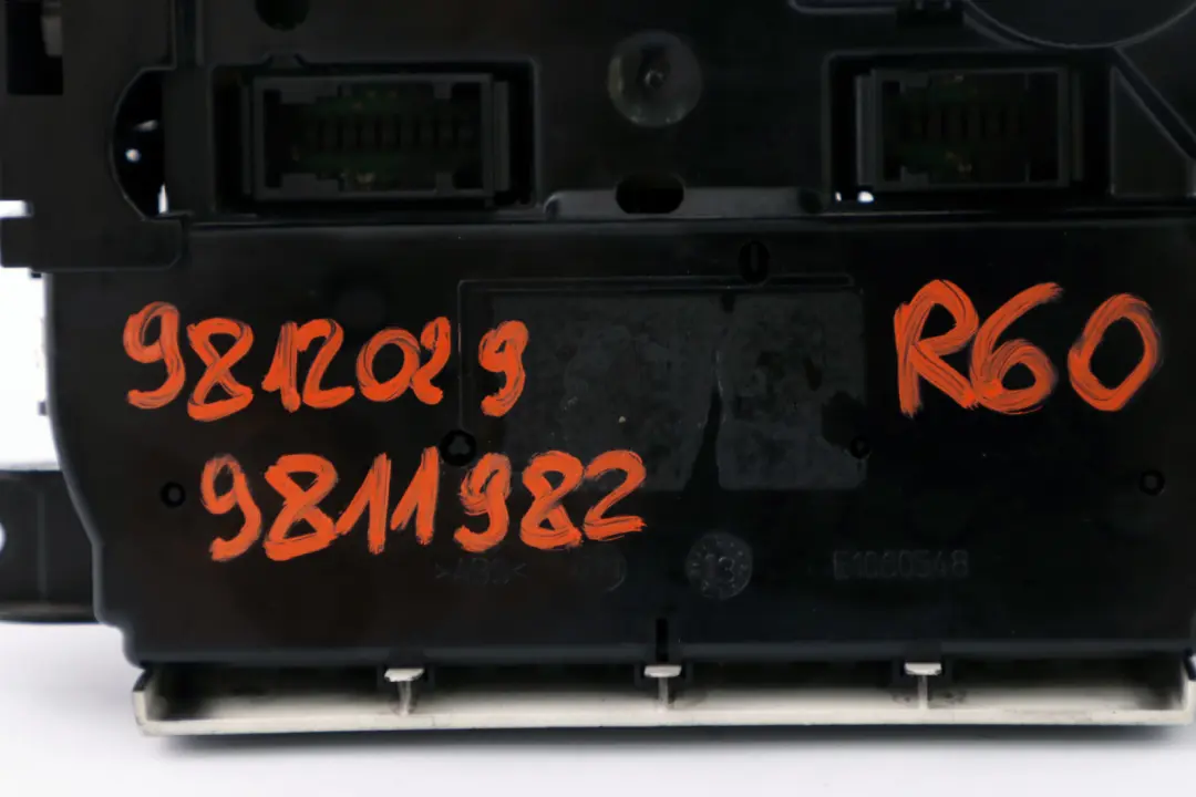 Mini Cooper R60 R61 Air Conditioning Heater Control Unit Switch 9811998 - SKU 9812029 - Part number 9812029