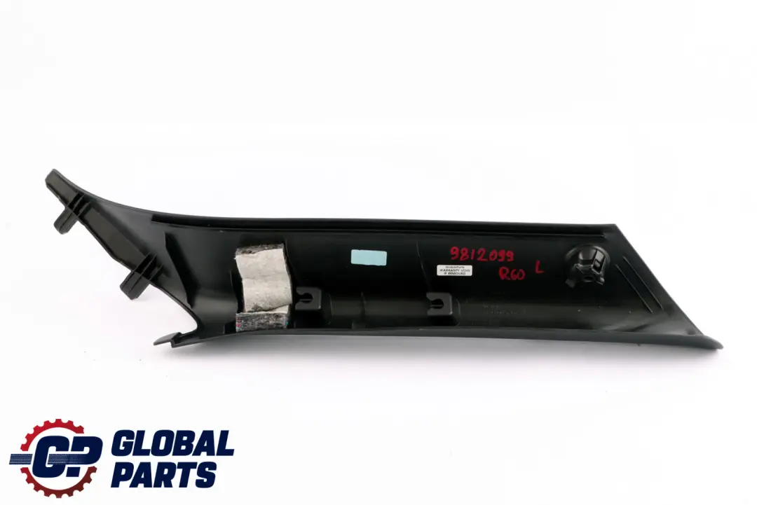 Mini Cooper R60 R61 Column A Trim Cover Left Noir Carbone 9812095 - SKU 9812099 - Numéro de pièce 9812097
