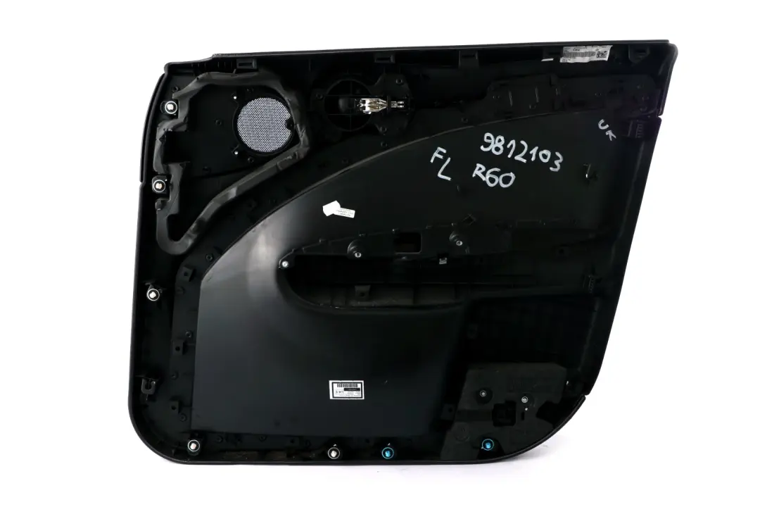 MINI Countryman R60 Front Left N/S Door Card Trim Panel Carbon Black Plain - SKU 9812103 - Part number 9812103