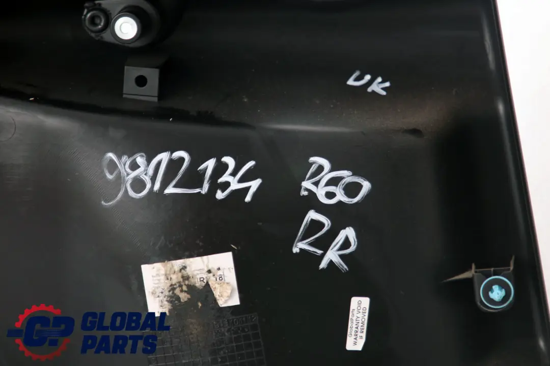 Mini Countryman R60 Rear Right O/S Door Card Trim Panel Black - SKU 9812134 - Part number 9812134