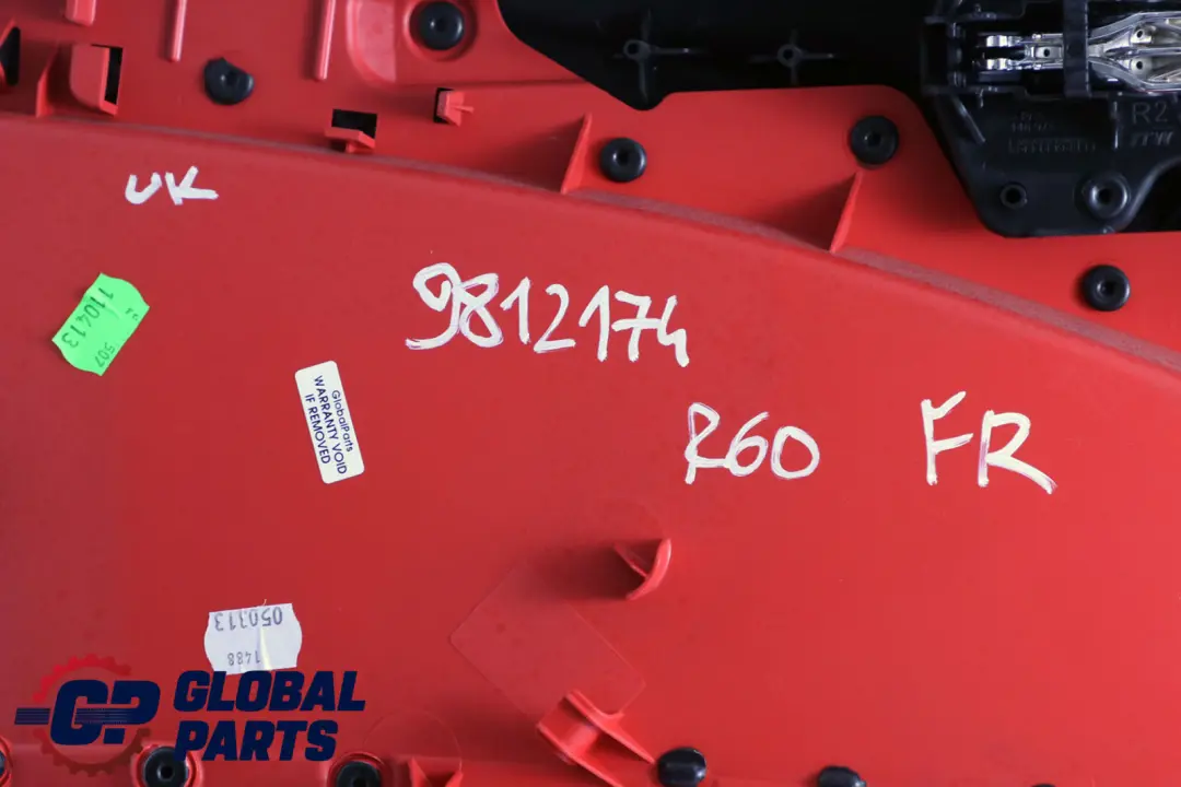 Front Right O/S Door Card Panel Carbon Black Pure Red to Mini Countryman R60 with Part number 9812174 Mini Countryman R60 Front Right O/S Door Card Panel Carbon Black Pure Red - SKU 9812174 - Part number 9812174