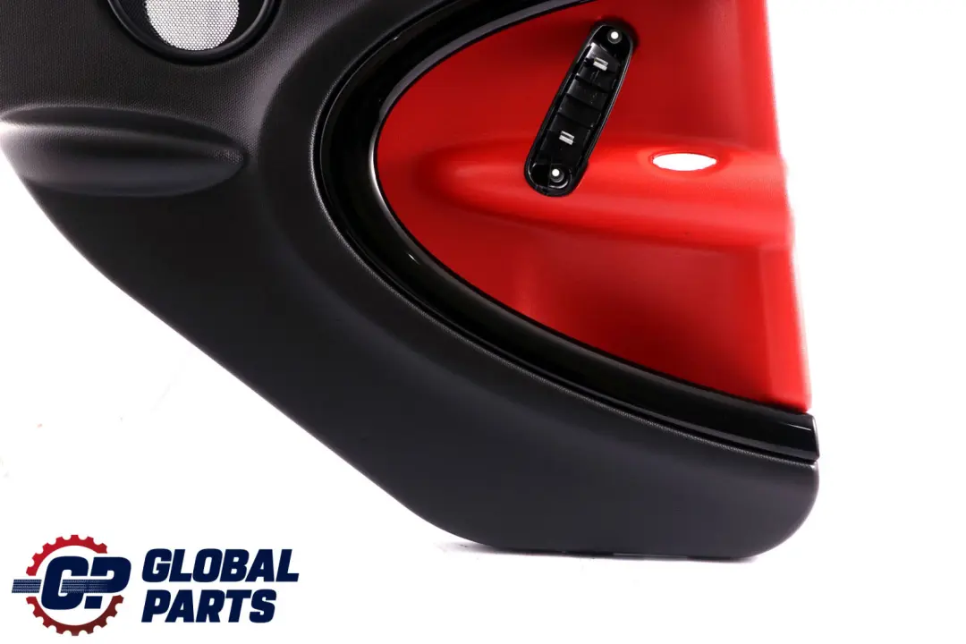 Left N/S Door Card Panel Carbon Black Pure Red to Mini Countryman R60 Rear with Part number 9812175 Mini Countryman R60 Rear Left N/S Door Card Panel Carbon Black Pure Red - SKU 9812175 - Part number 9812175