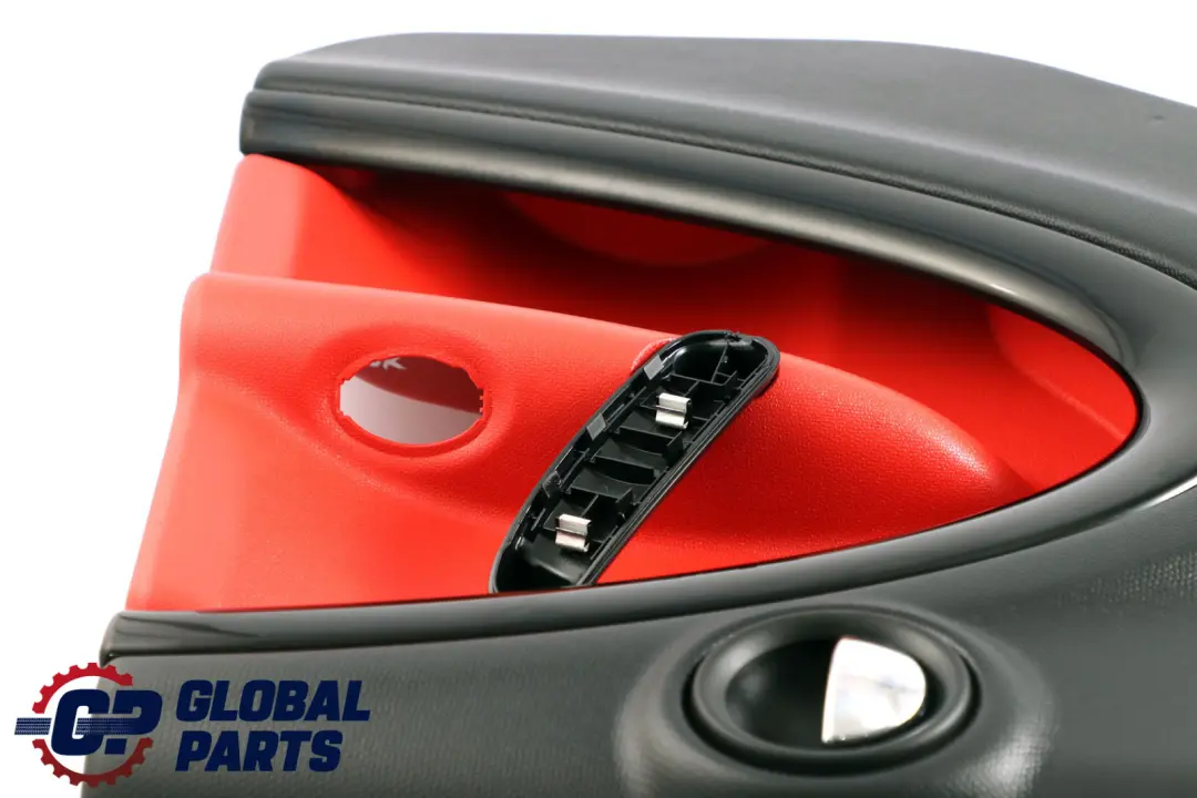 Left N/S Door Card Panel Carbon Black Pure Red to Mini Countryman R60 Rear with Part number 9812175 Mini Countryman R60 Rear Left N/S Door Card Panel Carbon Black Pure Red - SKU 9812175 - Part number 9812175