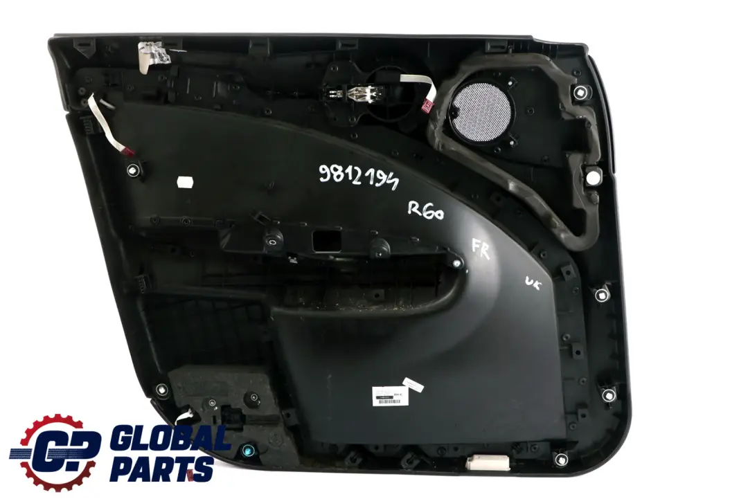 Front Right O/S Door Card Trim Panel Black Dark Silver to BMW Mini Countryman R60 with Part number 9812194 BMW Mini Countryman R60 Front Right O/S Door Card Trim Panel Black Dark Silver - SKU 9812194 - Part number 9812194