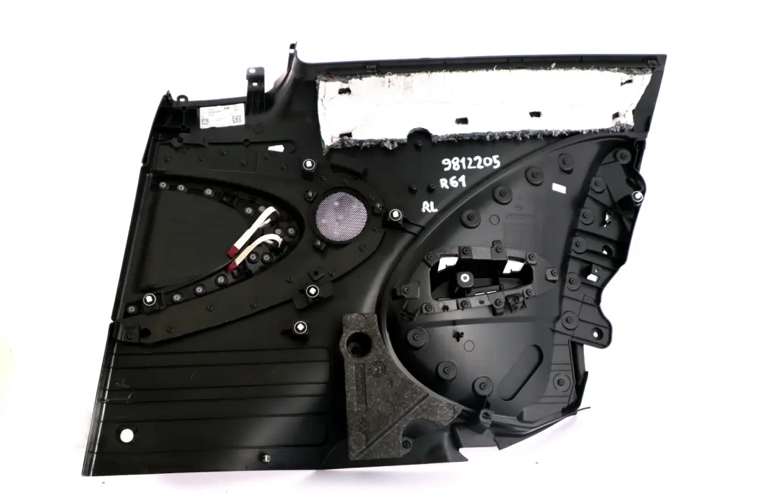 Mini Paceman R61 Panneau de garniture carte de porte arriere gauche noir carbone - SKU 9812205 - Numéro de pièce 9812205