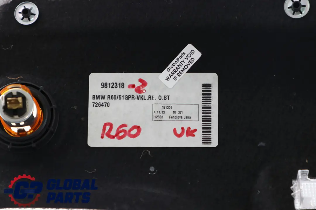 Right O/S Boot Trunk Luggage Trim Panel Cover to BMW Mini Countryman R60 2 with Part number 9812318 BMW Mini Countryman R60 2 Right O/S Boot Trunk Luggage Trim Panel Cover - SKU 9812318-2 - Part number 9812318