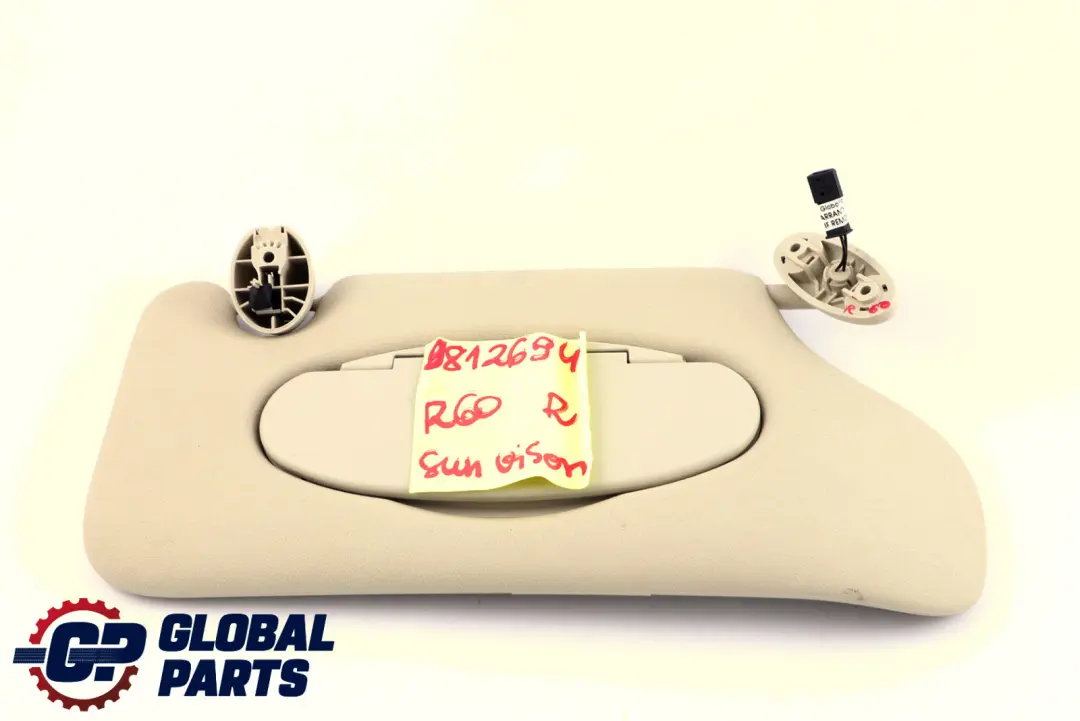  Sonnen Blende Mini Countryman R60 R61 Mit Spiegel Rechts Außen Hellbeige - SKU 9812694 - Teilenummer 9812694