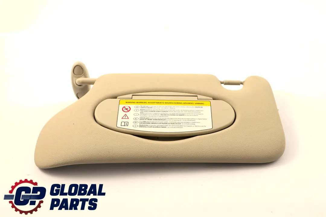 MINI Countryman R60 Left N/S Sun Visor Mirror With Label Light Beige - SKU 9813131-2 - Part number 9813131