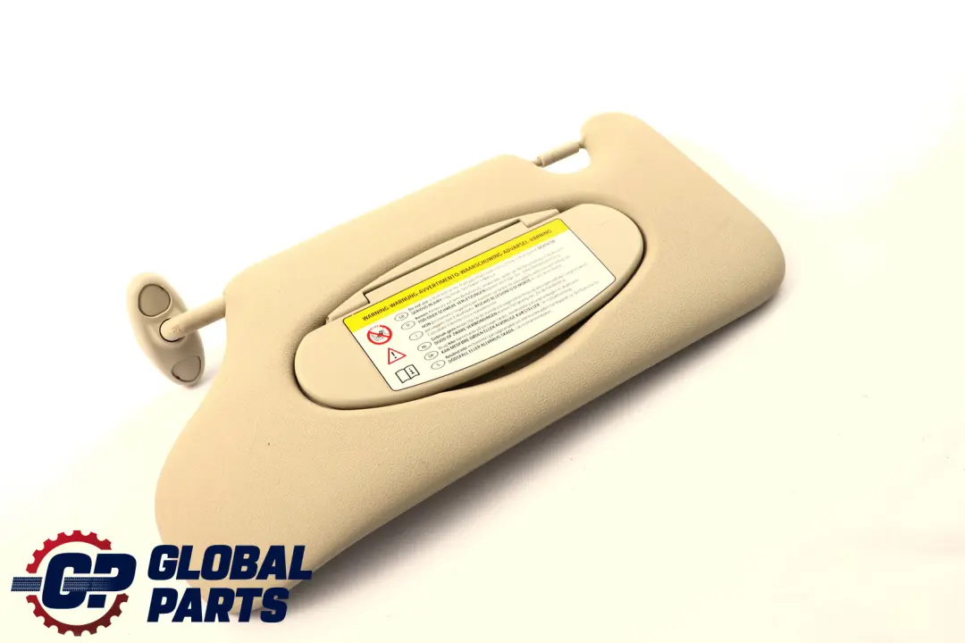 Left N/S Sun Visor Mirror With Label Light Beige to MINI Countryman R60 with Part number 9813131 MINI Countryman R60 Left N/S Sun Visor Mirror With Label Light Beige - SKU 9813131-2 - Part number 9813131