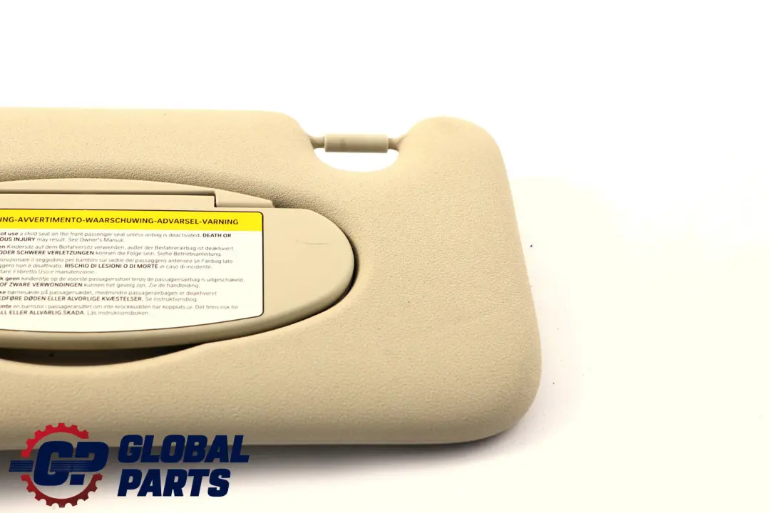 Sonnenblende Mit Label Links Light Beige für BMW Mini Cooper R60 Countryman mit Teilenummer 9813131 BMW Mini Cooper R60 Countryman Sonnenblende Mit Label Links Light Beige - SKU 9813131-2 - Teilenummer 9813131