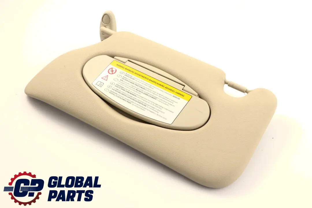 MINI Countryman R60 Left N/S Sun Visor Mirror With Label Light Beige - SKU 9813131-2 - Part number 9813131