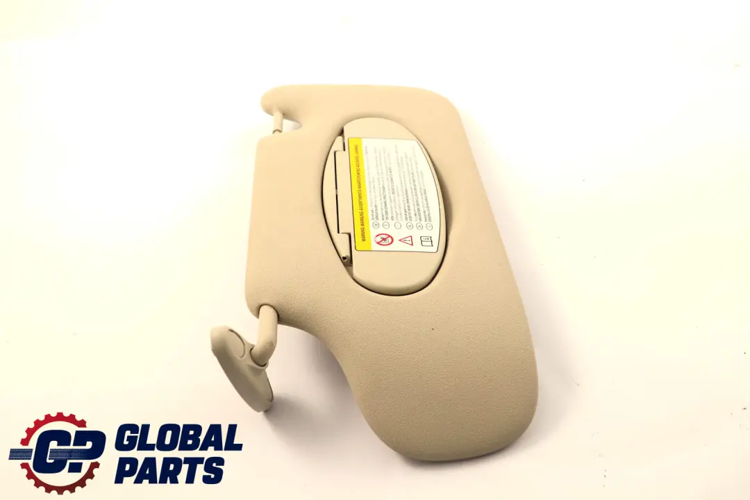 MINI Countryman R60 Left N/S Sun Visor Mirror With Label Light Beige - SKU 9813131-2 - Part number 9813131
