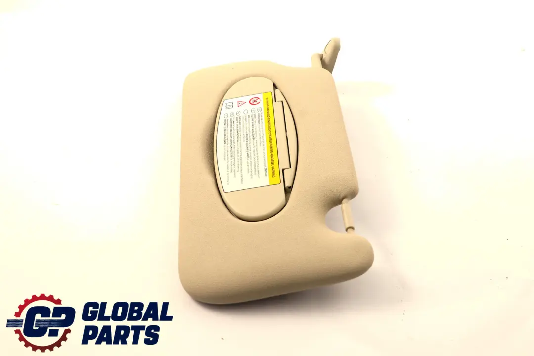 Espejo parasol izquierdo con etiqueta Light Beige para MINI Countryman R60 con número de pieza 9813131 MINI Countryman R60 Espejo parasol izquierdo con etiqueta Light Beige - SKU 9813131-2 - Número de pieza 9813131