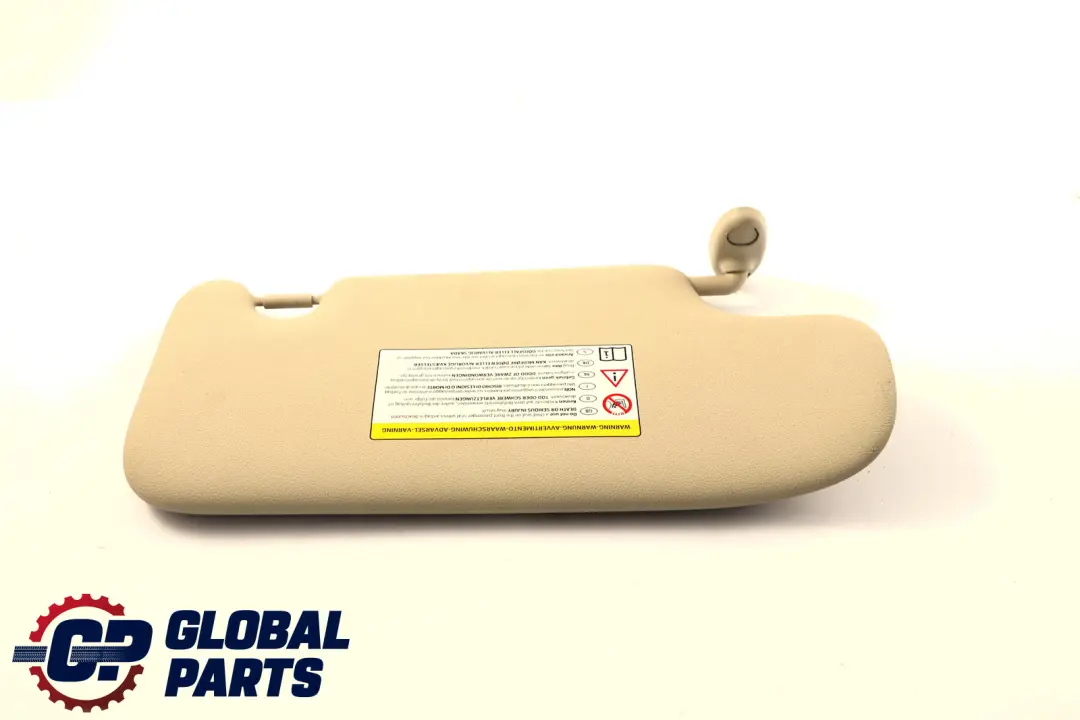 MINI Countryman R60 Left N/S Sun Visor Mirror With Label Light Beige - SKU 9813131-2 - Part number 9813131