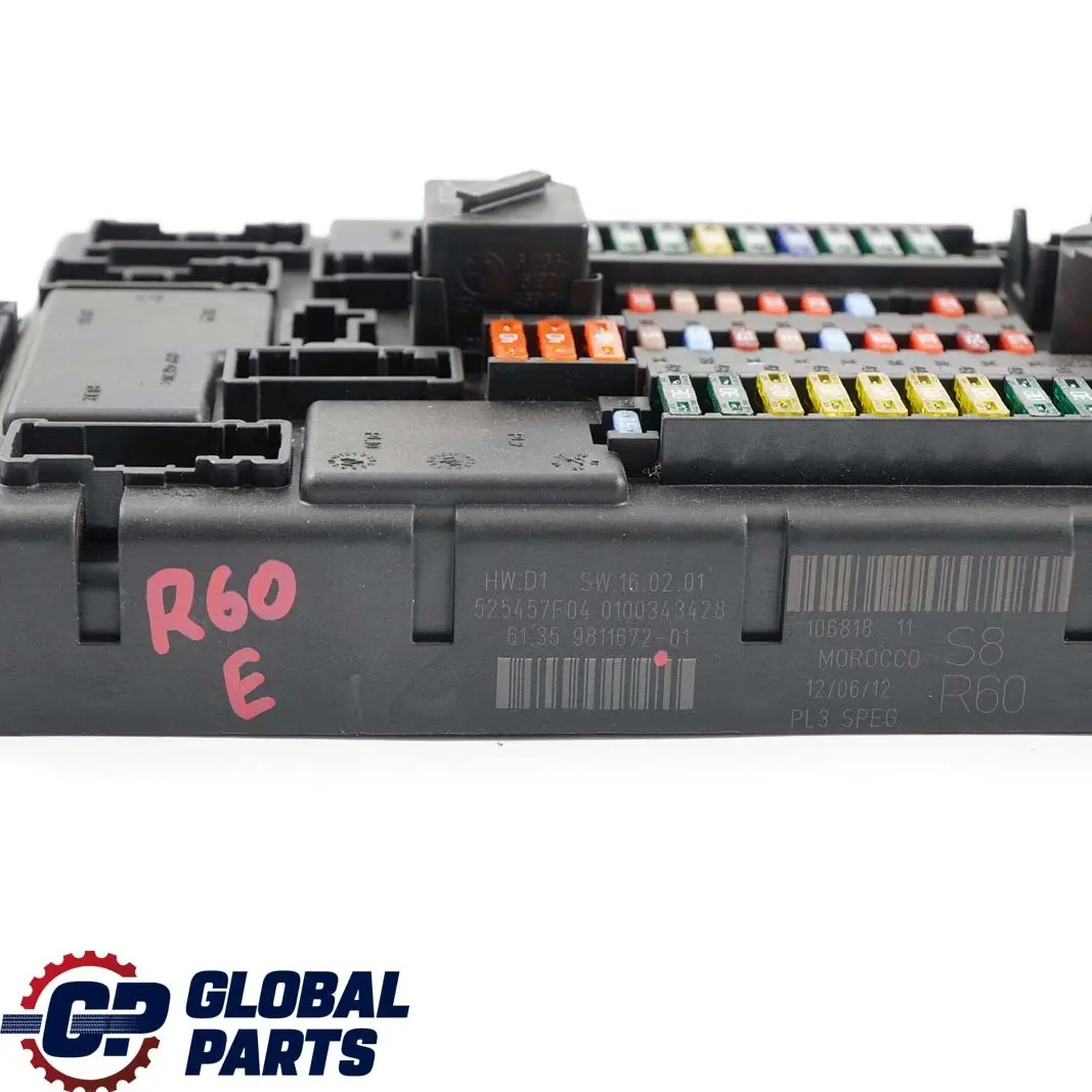 Unidad De Control Caja De Distribucion De Fusibles SPEG Alta 9811672 para MINI R60 con número de pieza 9813620 MINI R60 Unidad De Control Caja De Distribucion De Fusibles SPEG Alta 9811672 - SKU 9813620 - Número de pieza 9813620