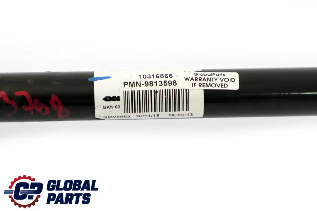 Eje De salida del arbol De transmision Trasero Derecho para Mini ALL4 R60 R61 con número de pieza 9808052 Mini ALL4 R60 R61 Eje De salida del arbol De transmision Trasero Derecho - SKU 9813708 - Número de pieza 9808052