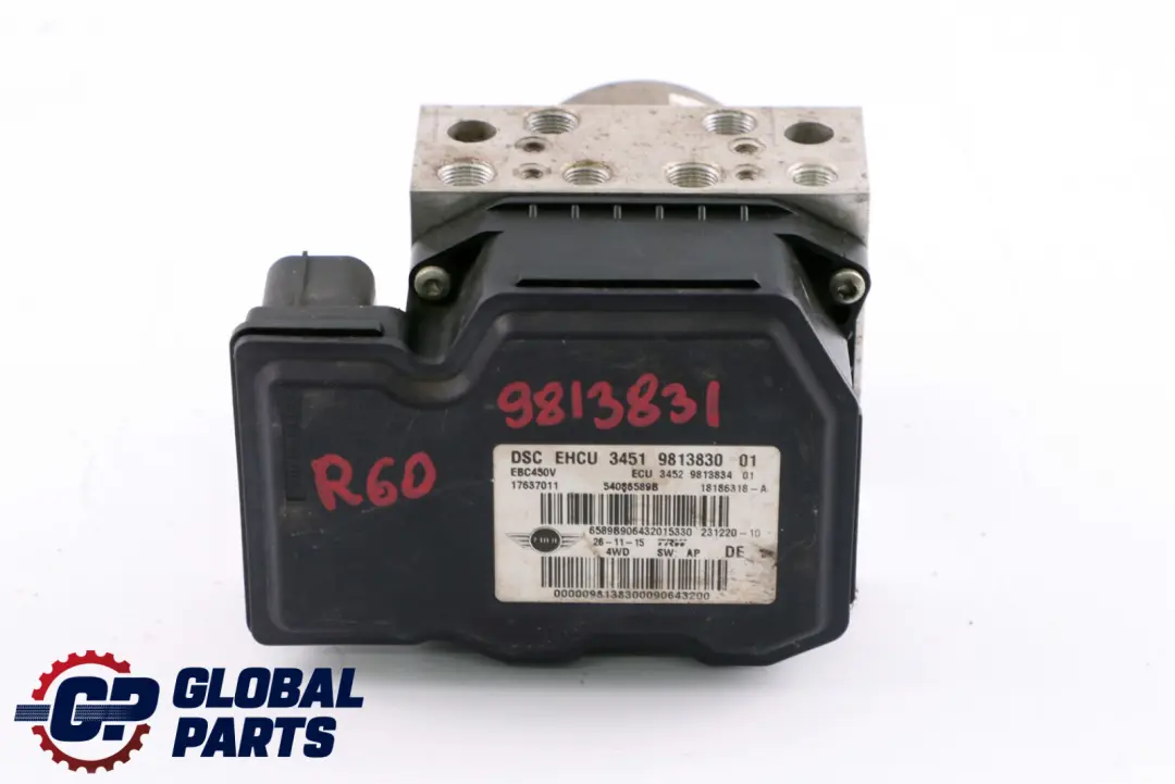 Mini R60 R61 ALL4 DSC Unidad De Freno Hidraulico Modulo De Bomba 9813830 1947058 - SKU 9813831-1 - Número de pieza 9813831