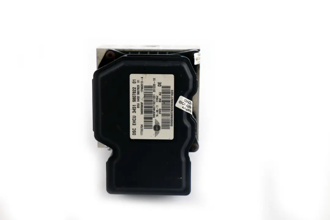 Mini R56 LCI R60 DSC Unidad De Freno Hidraulico Modulo De Bomba 9807822 9807823 - SKU 9813836-1 - Número de pieza 9813836