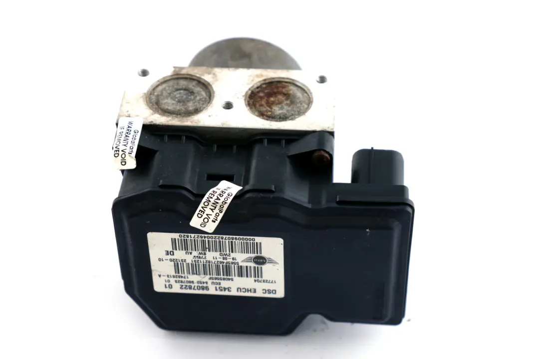 BMW Mini Cooper R56 LCI R60 DSC Hydro Braking Unit Pump Module 9807822 9807823 - SKU 9813836-1 - Part number 9813836