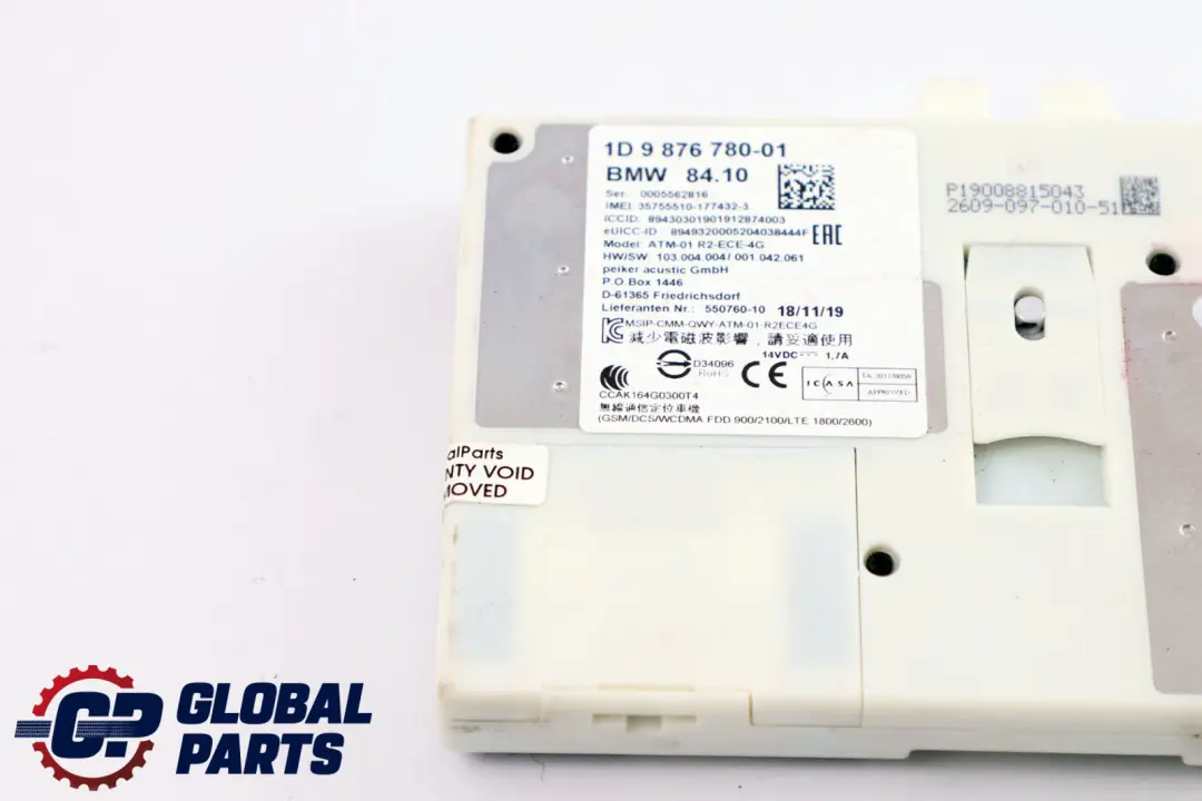 BMW F40 F48 G30 Module de l'unité de contrôle télématique ATM ECE 4G 9876780 - SKU 9843930 - Numéro de pièce 9843930