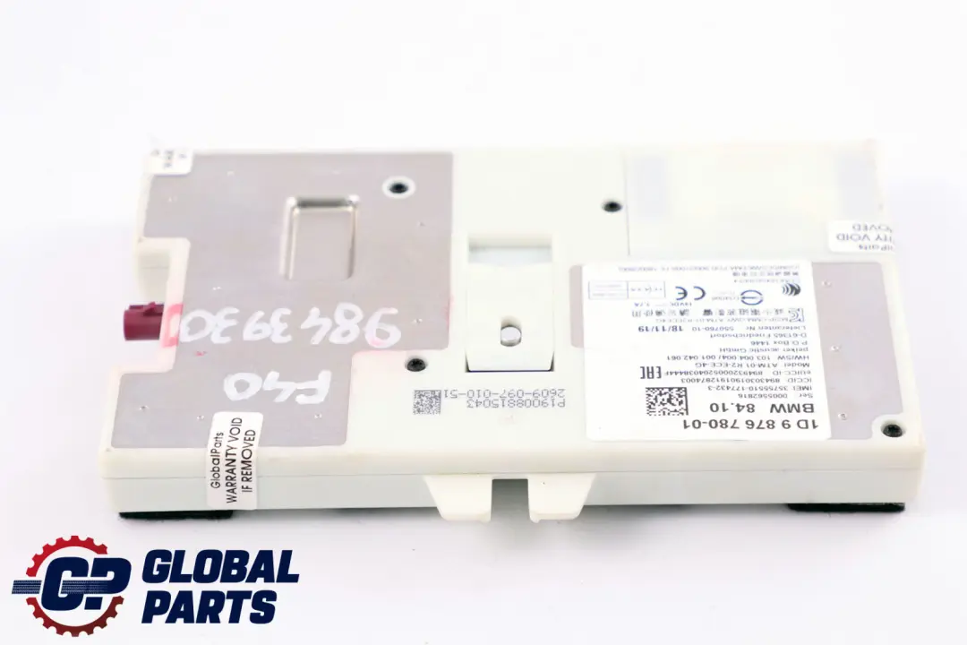 BMW F40 F48 G30 Module de l'unité de contrôle télématique ATM ECE 4G 9876780 - SKU 9843930 - Numéro de pièce 9843930