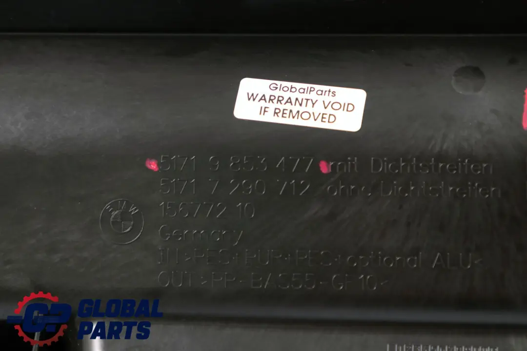 Mamparo Sección Superior Tapa Motor Delantero para BMW F40 Mini F54 con número de pieza 9853477 BMW F40 Mini F54 Mamparo Sección Superior Tapa Motor Delantero - SKU 9853477 - Número de pieza 9853477