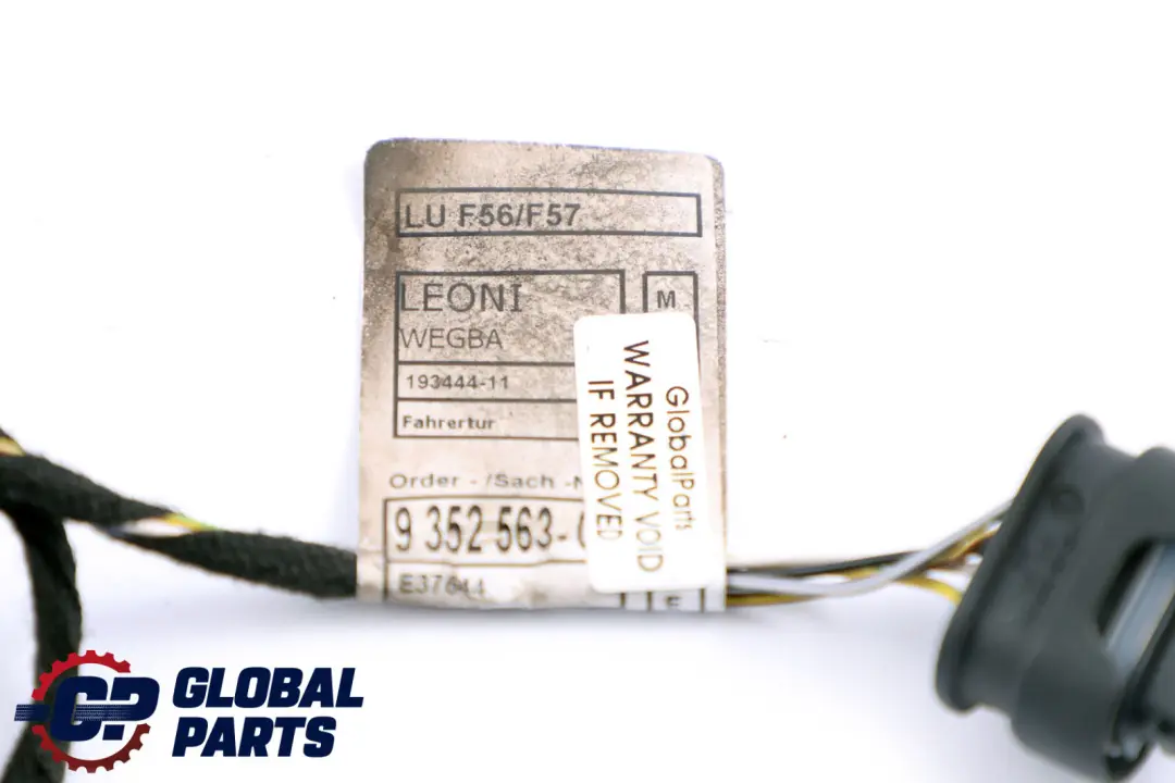 Mini F55 F56 Cable Harness Loom Door Driver Side Wiring 9352563 - SKU 9865639 - Part number 9865639