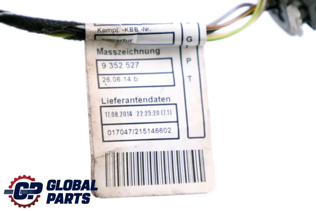 Mini F55 F56 Cable Harness Loom Door Driver Side Wiring 9352563 - SKU 9865639 - Part number 9865639