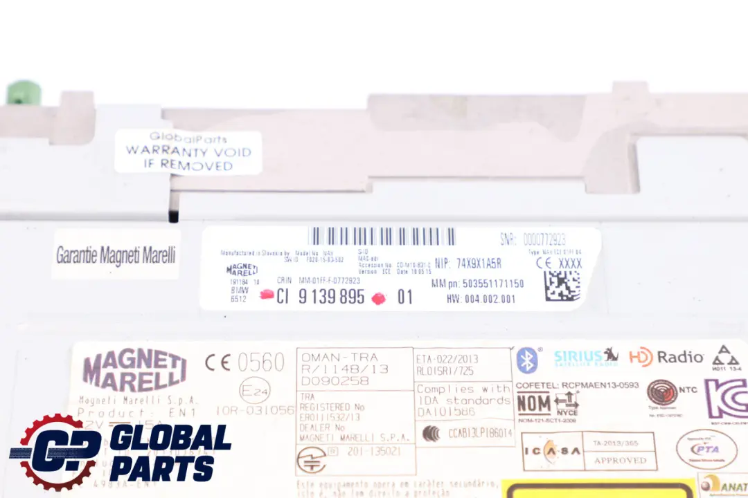 Radio Nawigacja Komputer 9399427 do BMW F20 F21 F22 F30 F31 o numerze 9874338 BMW F20 F21 F22 F30 F31 Radio Nawigacja Komputer 9399427 - SKU 9874338-1 - Numer Części 9874338