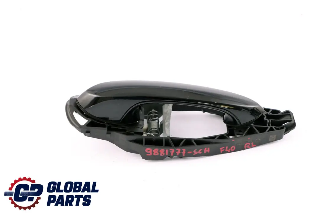 BMW 1 3 Series F40 G20 G21 Outside Door Handle Rear Left N/S Schwarz Black 668 - SKU 9881777-SCH - Part number 9881777