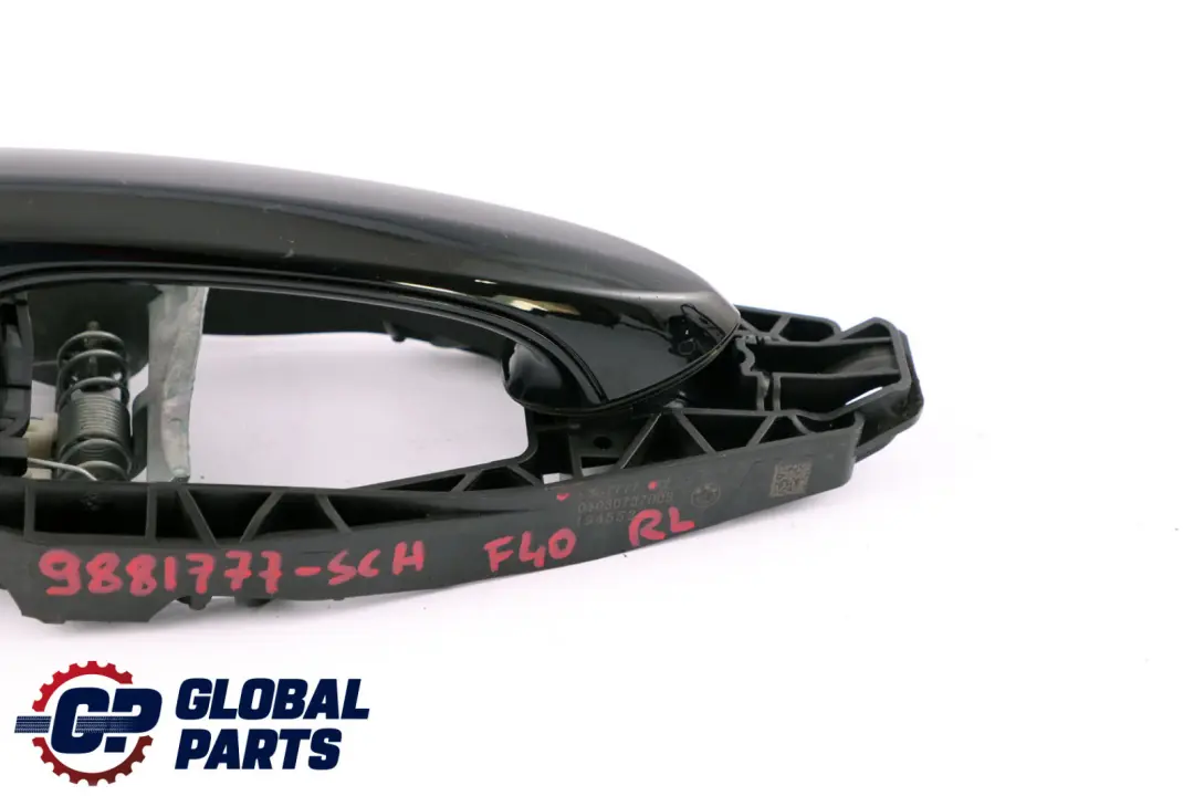 BMW 1 3 Series F40 G20 G21 Outside Door Handle Rear Left N/S Schwarz Black 668 - SKU 9881777-SCH - Part number 9881777