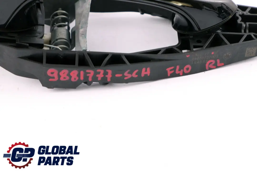 BMW 1 3 Series F40 G20 G21 Outside Door Handle Rear Left N/S Schwarz Black 668 - SKU 9881777-SCH - Part number 9881777