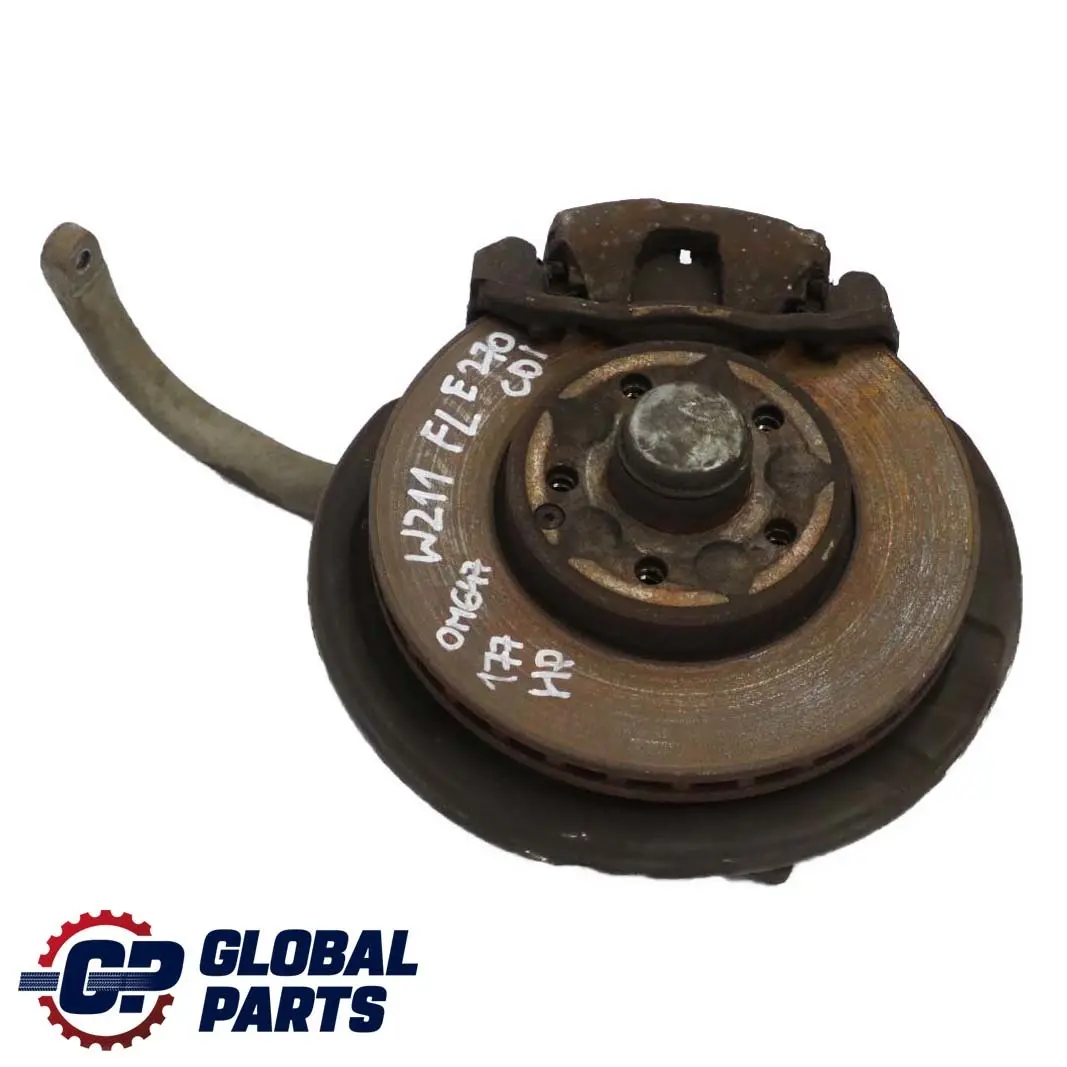 Mercedes-Benz W211 E 270 CDI Support de Roue Moyeu Etrier de Frein avant Gauche pour à propos du numéro de pièce A0003301007 Mercedes-Benz W211 E 270 CDI Support de Roue Moyeu Etrier de Frein avant Gauche - SKU A0003301007 - Numéro de pièce A0003301007