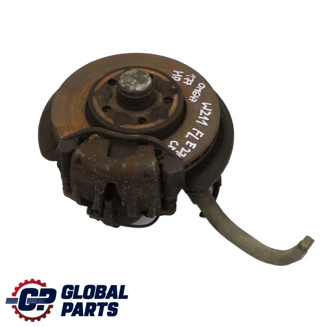 Mercedes-Benz W211 E 270 CDI Support de Roue Moyeu Etrier de Frein avant Gauche pour à propos du numéro de pièce A0003301007 Mercedes-Benz W211 E 270 CDI Support de Roue Moyeu Etrier de Frein avant Gauche - SKU A0003301007 - Numéro de pièce A0003301007