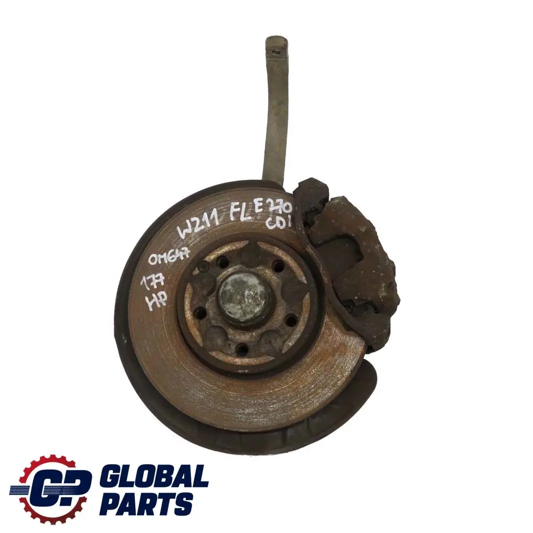 Mercedes-Benz W211 E 270 CDI Support de Roue Moyeu Etrier de Frein avant Gauche pour à propos du numéro de pièce A0003301007 Mercedes-Benz W211 E 270 CDI Support de Roue Moyeu Etrier de Frein avant Gauche - SKU A0003301007 - Numéro de pièce A0003301007