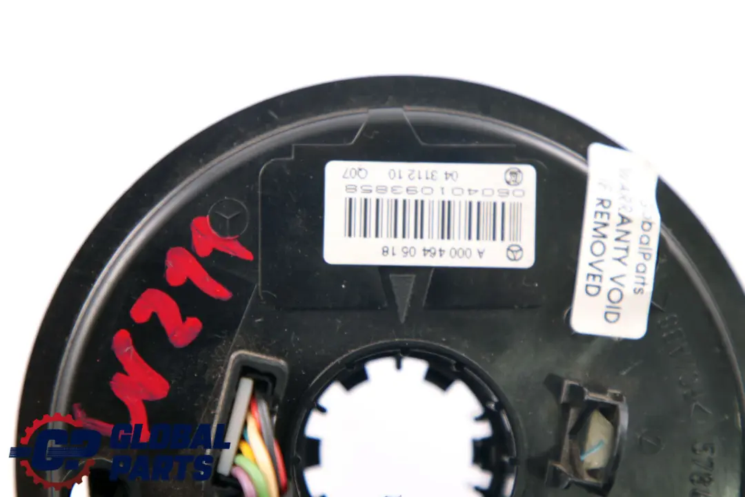 Steering Angle Sensor Slip Ring Squib to Mercedes E-Class S211 W211 with Part number A0004640518 Mercedes E-Class S211 W211 Steering Angle Sensor Slip Ring Squib - SKU A0004640518 - Part number A0004640518