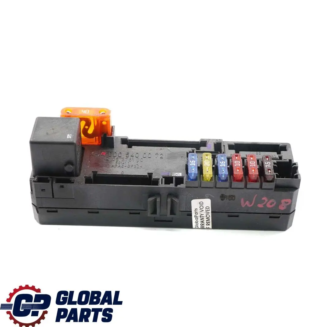 W208 W210 Scatola fusibili Unità controllo relè per Mercedes A208 C208 con numero di parte A0005400072 Mercedes A208 C208 W208 W210 Scatola fusibili Unità controllo relè - SKU A0005400072 - Numero di parte A0005400072