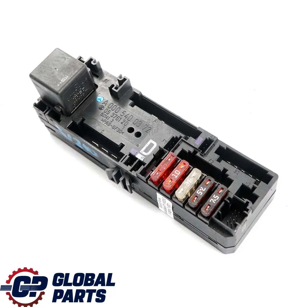 Mercedes-Benz E-Class W210 Diesel Fuse Box Relay Control Unit to with Part number A0005400372 Mercedes-Benz E-Class W210 Diesel Fuse Box Relay Control Unit - SKU A0005400372 - Part number A0005400372