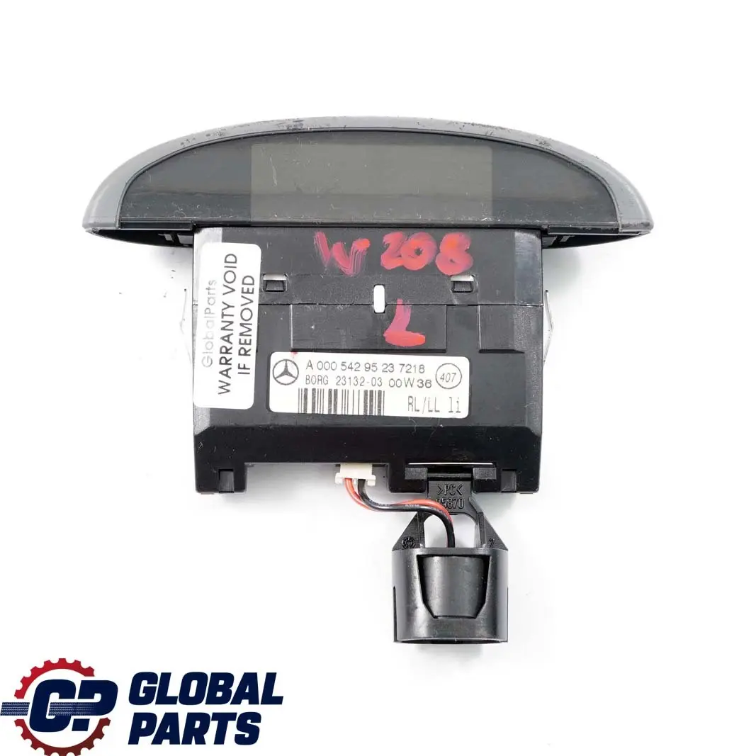  Mercedes-Benz C CLK W202 W208 Left N/S Parking System Warning Display Screen - SKU A0005429523 - Part number A0005429523