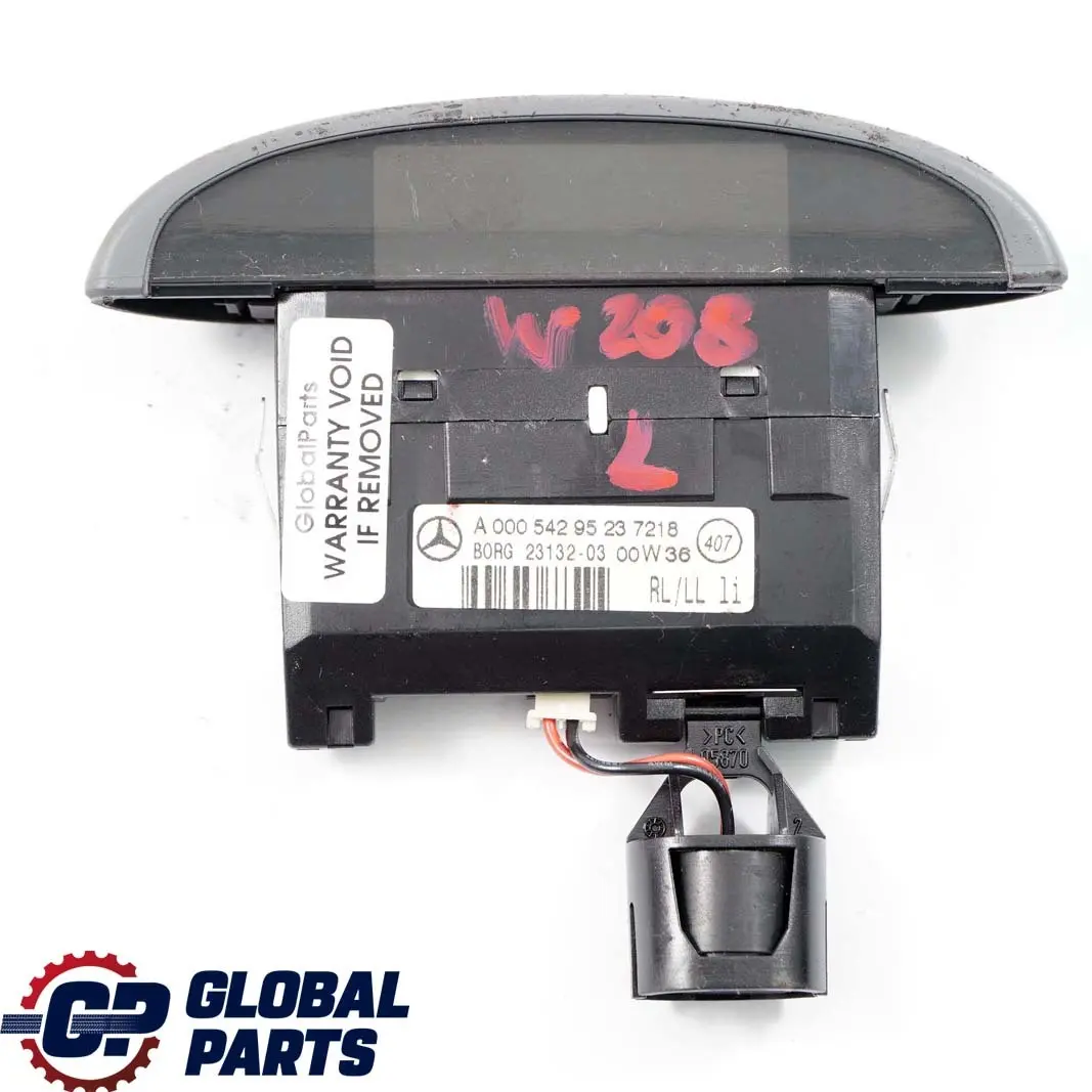 Mercedes-Benz CLK W202 W208 Aide au Stationnement Pdc ecran Gauche pour à propos du numéro de pièce A0005429523 Mercedes-Benz CLK W202 W208 Aide au Stationnement Pdc ecran Gauche - SKU A0005429523 - Numéro de pièce A0005429523