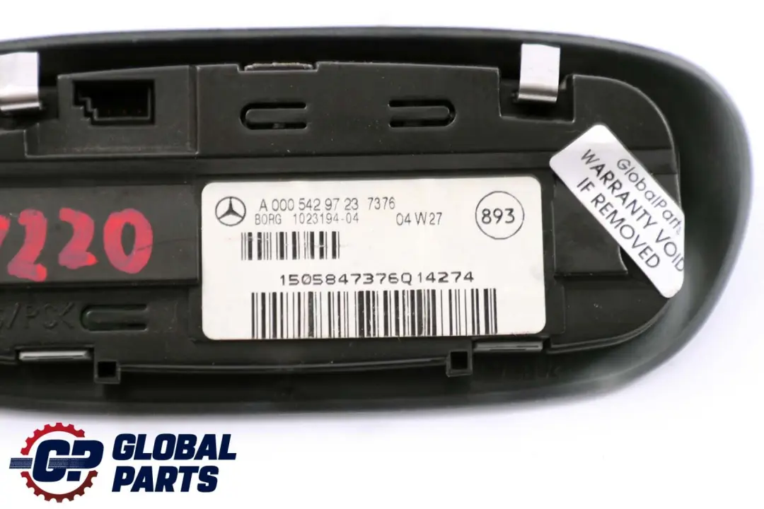 Mercedes-Benz S-Class W220 Parking Sensor Display Control PDC to with Part number A0005429723 Mercedes-Benz S-Class W220 Parking Sensor Display Control PDC - SKU A0005429723 - Part number A0005429723