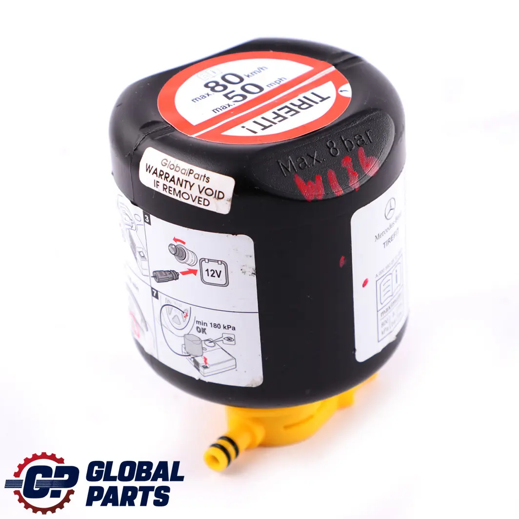 W207 Coupe C207 Scellant Scellant Tirefit Container pour Mercedes A E W169 à propos du numéro de pièce A0005832512 Mercedes A E W169 W207 Coupe C207 Scellant Scellant Tirefit Container - SKU A0005832512 - Numéro de pièce A0005832512