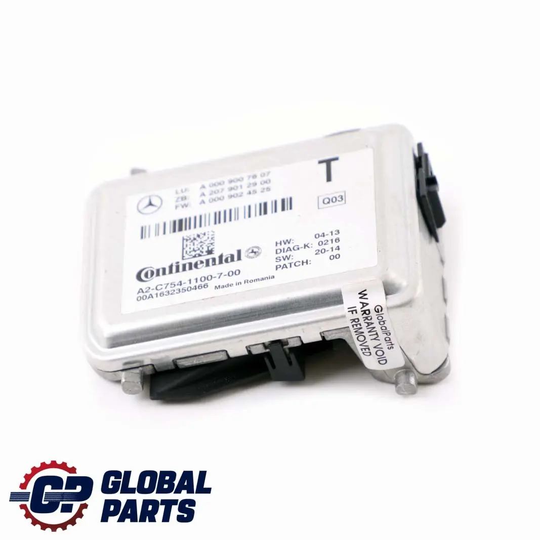 Mercedes-Benz E-Class W207 W212 Front Windscreen Windshield Lane Assist Camera - SKU A0009007607 - Part number A0009007607