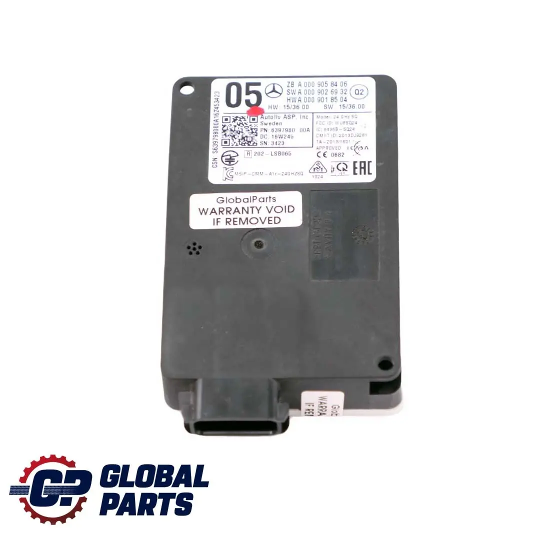 Mercedes-Benz W176 W205 Pre Collision Cruise Control Radar Sensor to with Part number A0009058406 Mercedes-Benz W176 W205 Pre Collision Cruise Control Radar Sensor - SKU A0009058406 - Part number A0009058406