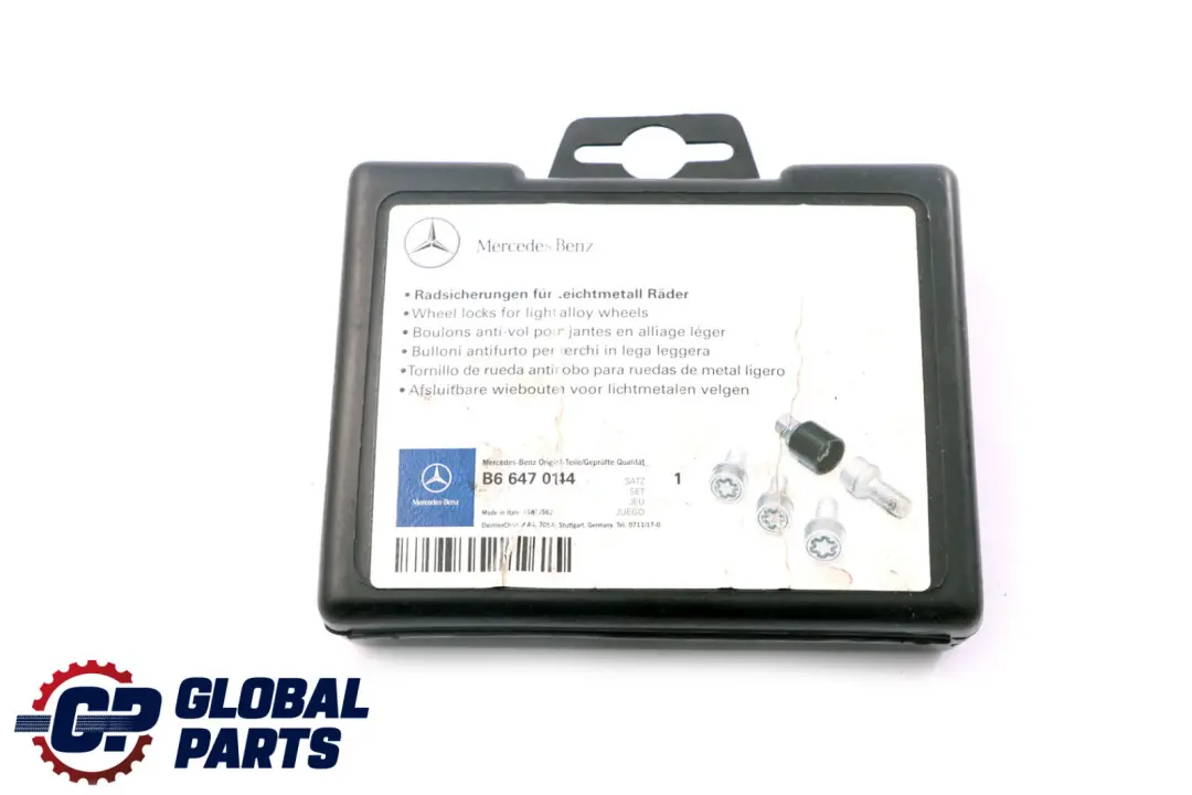 Mercedes W169 W204 W211 Pernos De rueda trasera delantera Caja Set - SKU A0009904907-1 - Número de pieza A0009904907