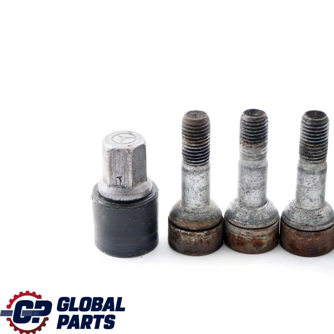  Mercedes-Benz A C E W169 W204 W211 1 Wheel Bolts Front Rear Set - SKU A0009904907-3 - Part number A0009904907