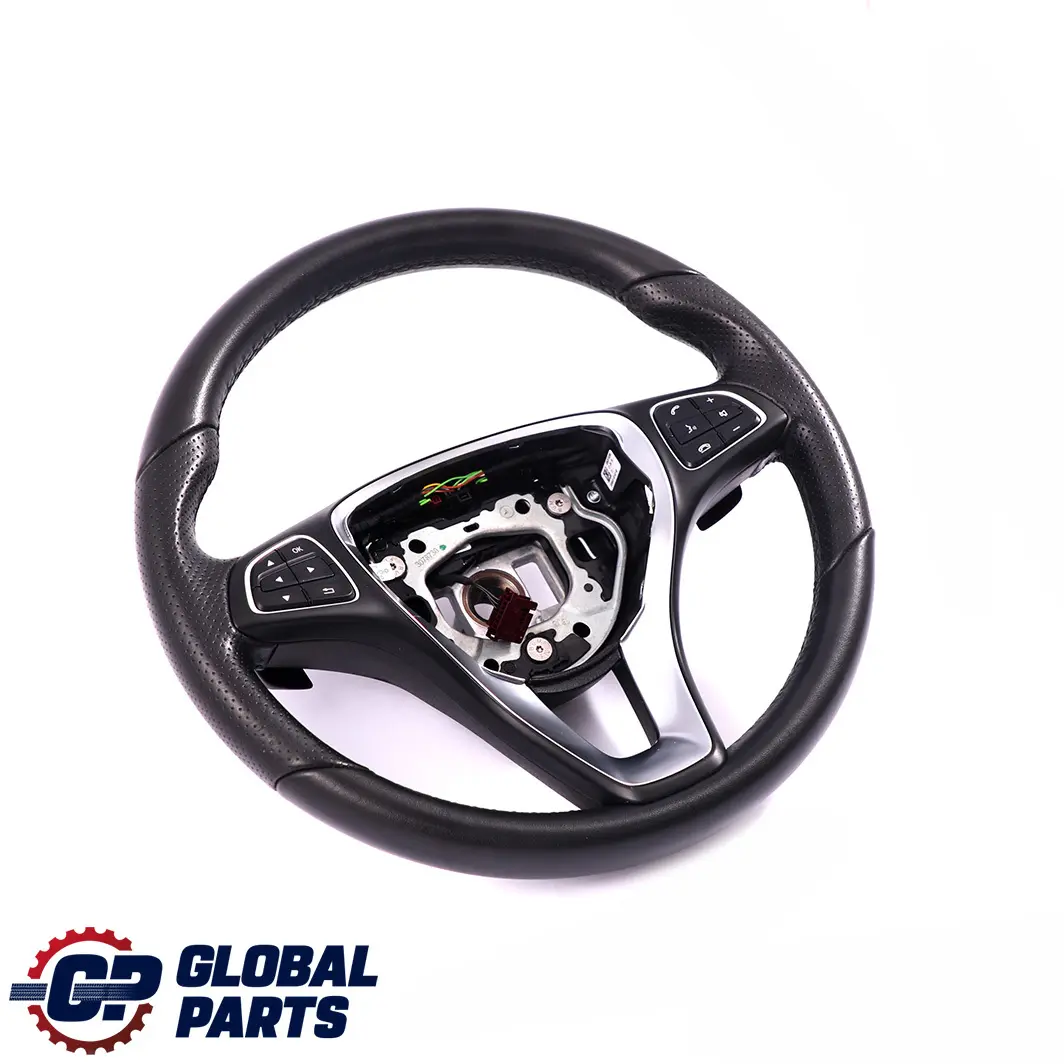 Mercedes-Benz W117 W176 W246 Volante De cuero Paddle Shift para con número de pieza A0014609103 Mercedes-Benz W117 W176 W246 Volante De cuero Paddle Shift - SKU A0014609103 - Número de pieza A0014609103
