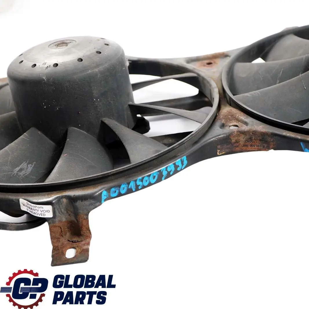 Mercedes-Benz W210 E 320 CDI Engine Cooling Radiator Double Fan to with Part number A0015003993 Mercedes-Benz W210 E 320 CDI Engine Cooling Radiator Double Fan - SKU A0015003993 - Part number A0015003993